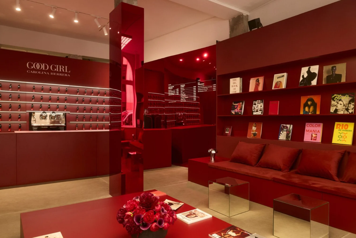 Immersive monochrome hospitality environment